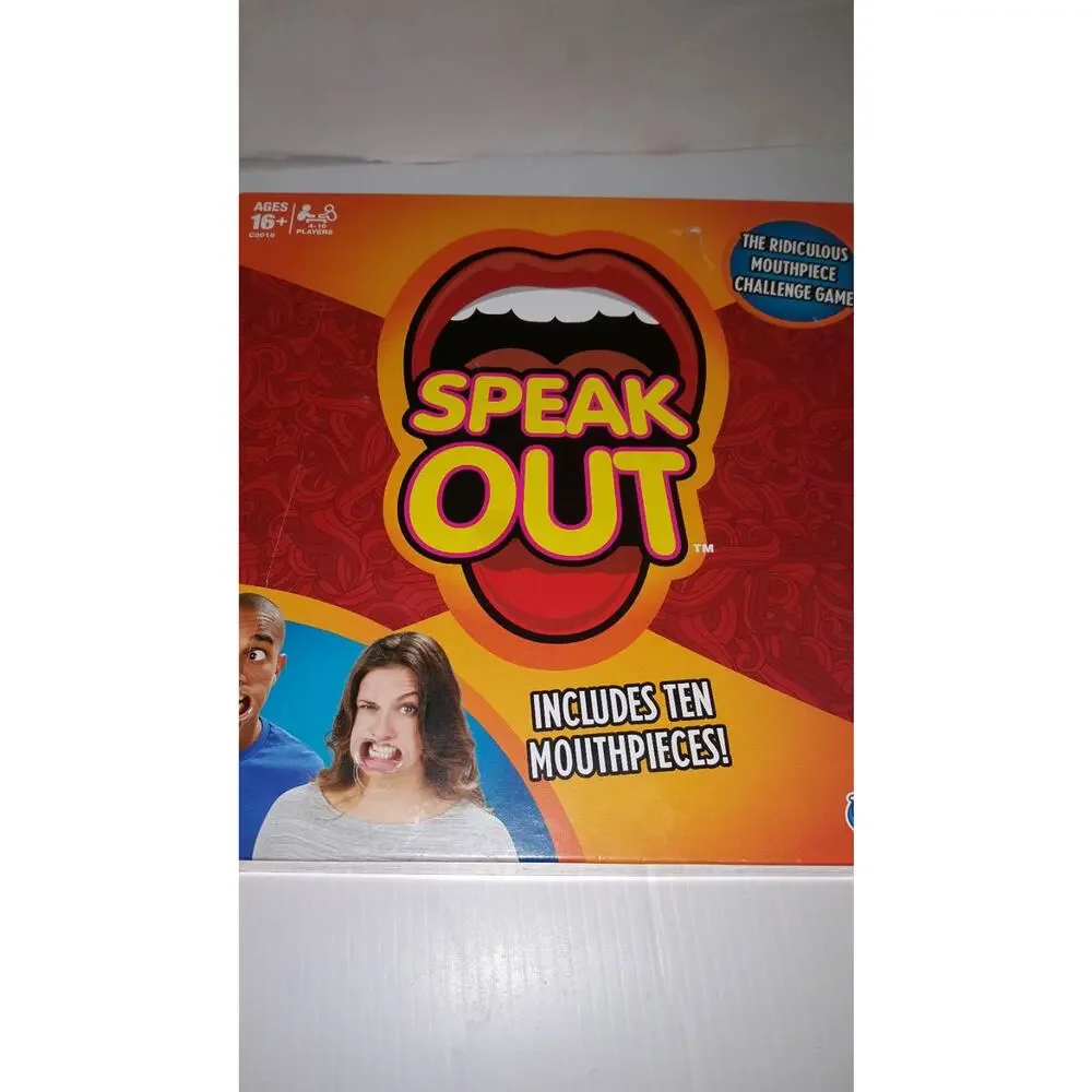 Speak Out Board Party Board Game Funny Mouthpiece Family Never Played